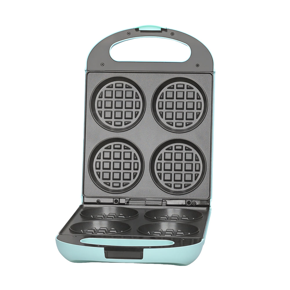 4-Slice Stuffed Belgian Waffle Maker, 1.2" Thick Flip Iron – Graphite