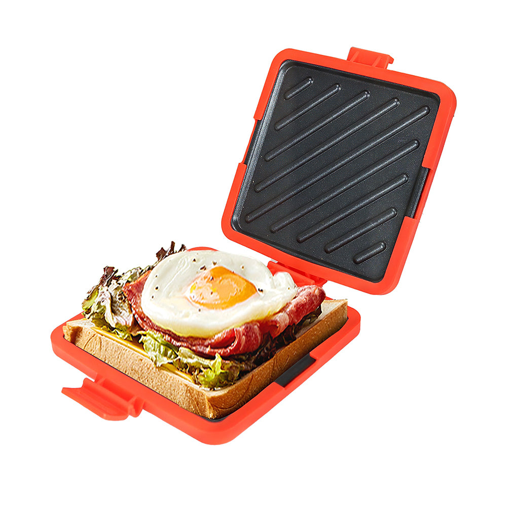 Microwave Toastie Sandwich Maker, Nonstick, Dual-Zone Cooking