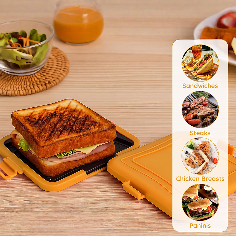 Microwave Sandwich & Panini Maker, Nonstick, Portable, Dishwasher Safe