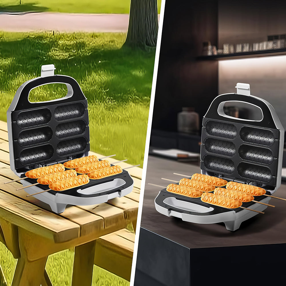 Mini Sandwich Maker with Removable Plates, Nonstick, 500W – Black