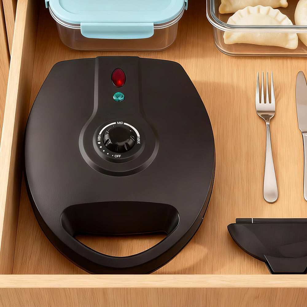 3-in-1 Belgian Waffle Maker with Removable Plates, Grill & Panini Press