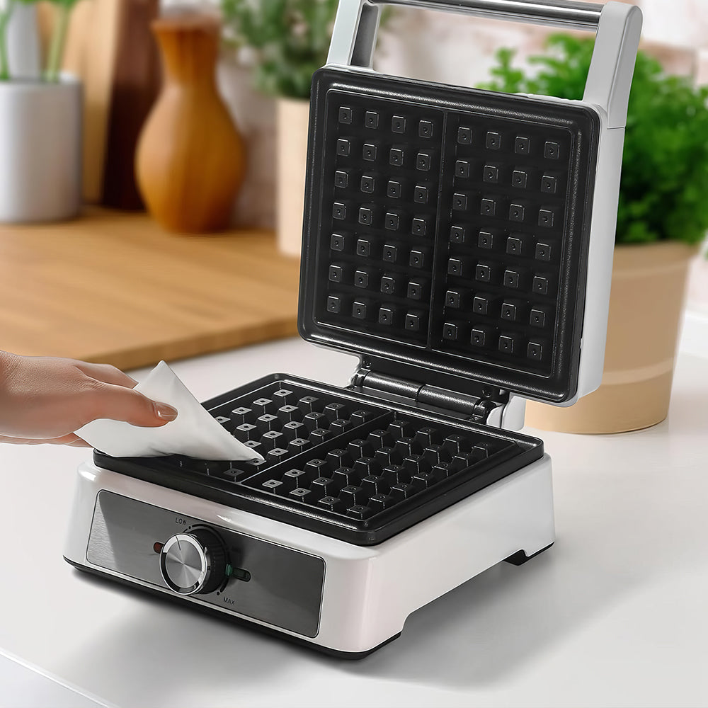 Mini Sandwich Maker with Removable Plates, Nonstick, 500W – Black