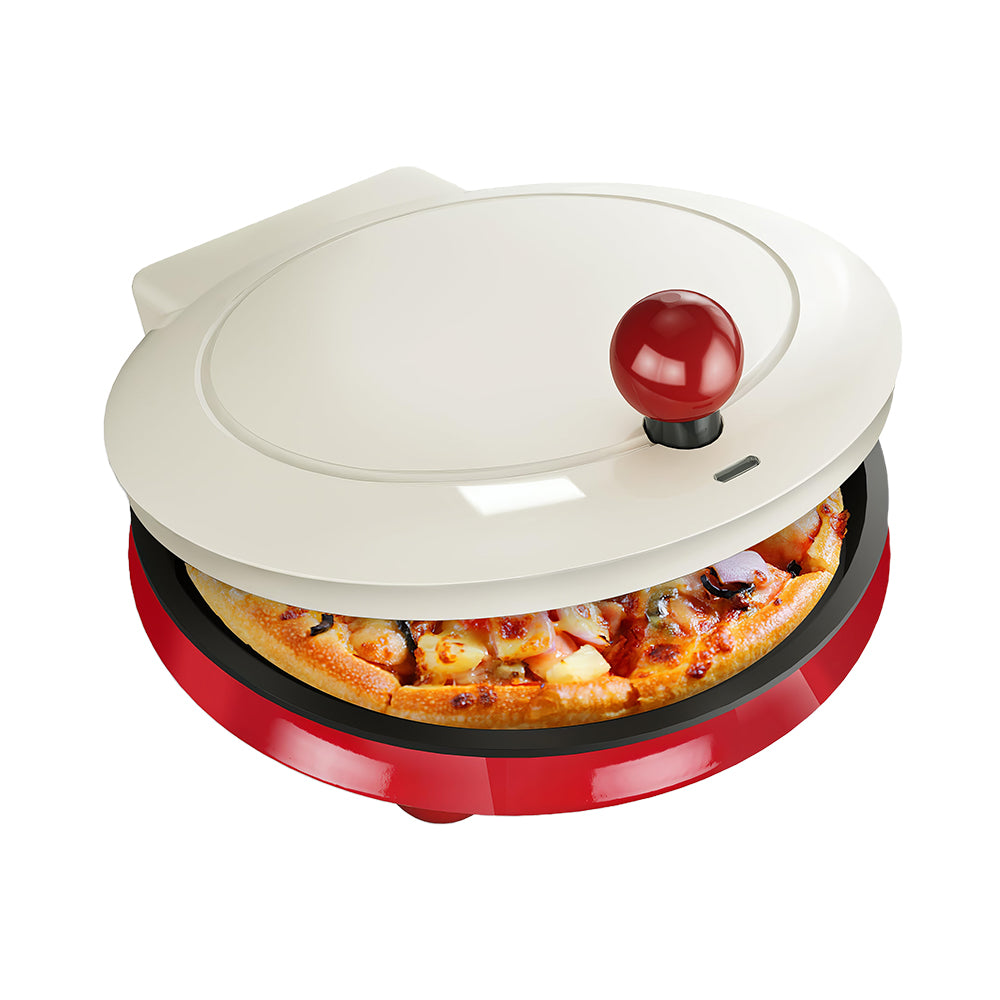 1000W 2-in-1 Pizza Maker & Indoor Griddle, 8.5" Nonstick Plate