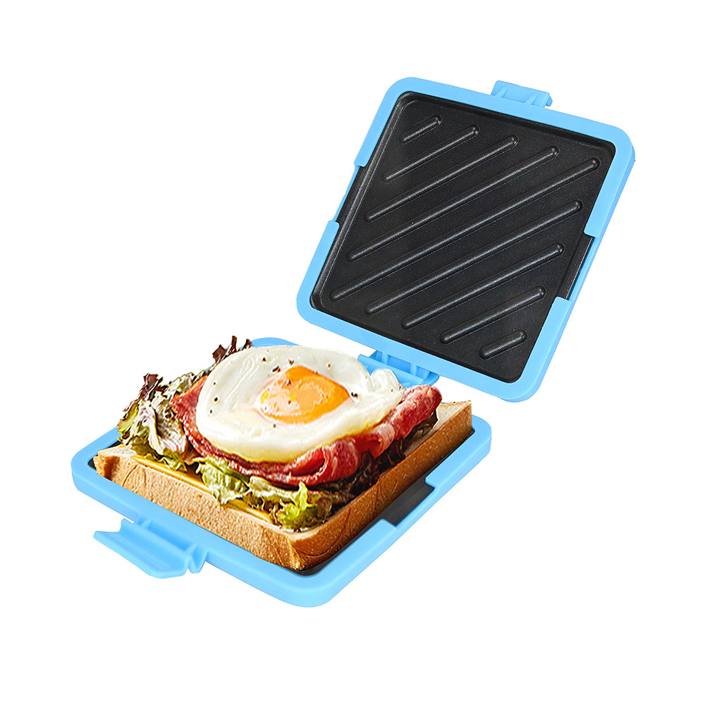 Microwave Toastie Sandwich Maker, Nonstick, Dual-Zone Cooking