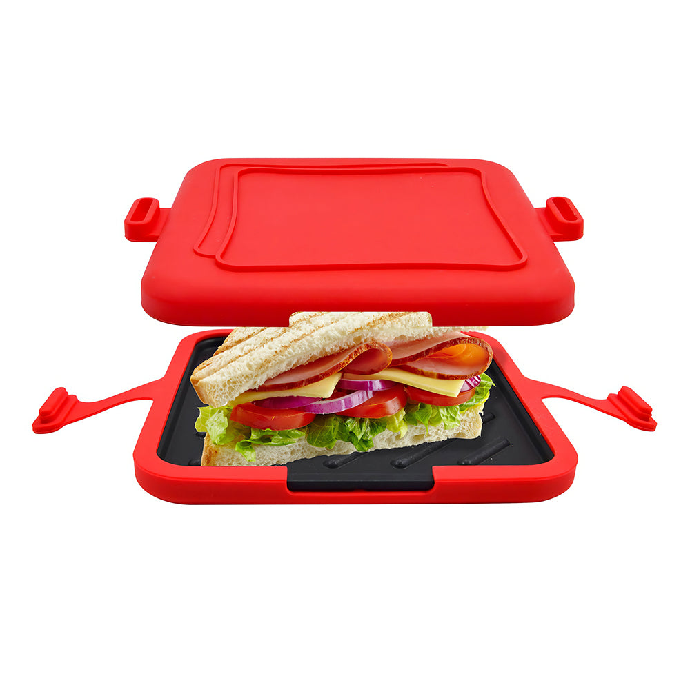 Microwave Toastie & Sandwich Maker, Nonstick, Portable, Dishwasher Safe
