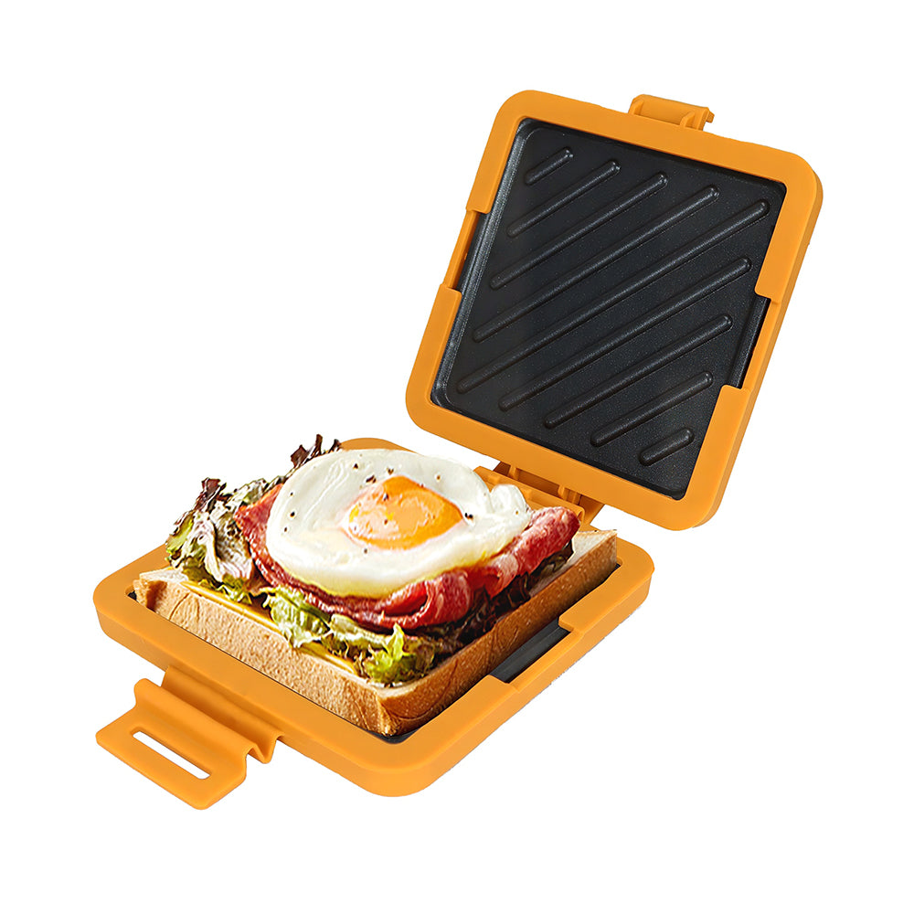 Microwave Toastie Sandwich Maker, Nonstick, Dual-Zone Cooking