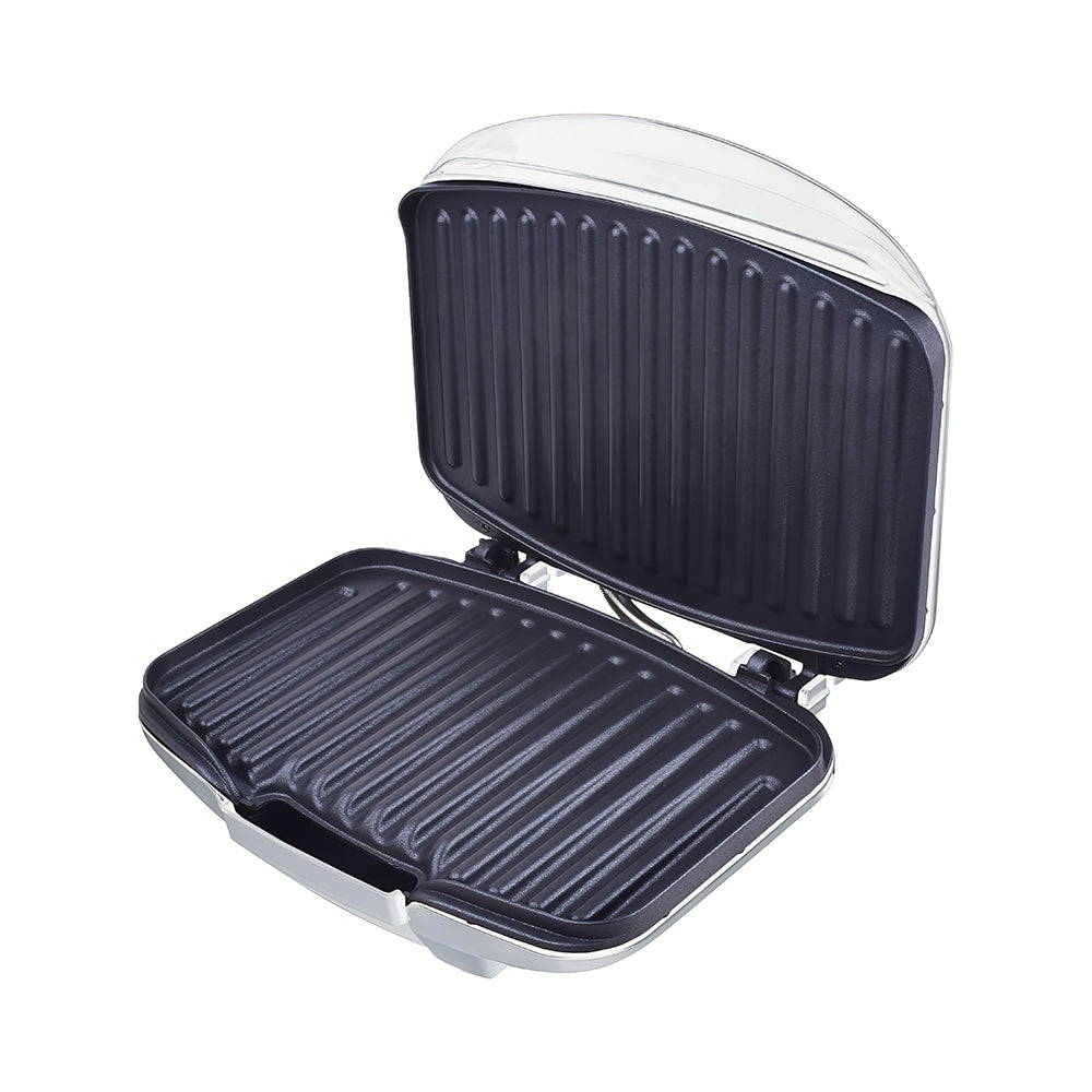 2-Serving Electric Indoor Grill & Panini Press, Non-Stick, 870W – White