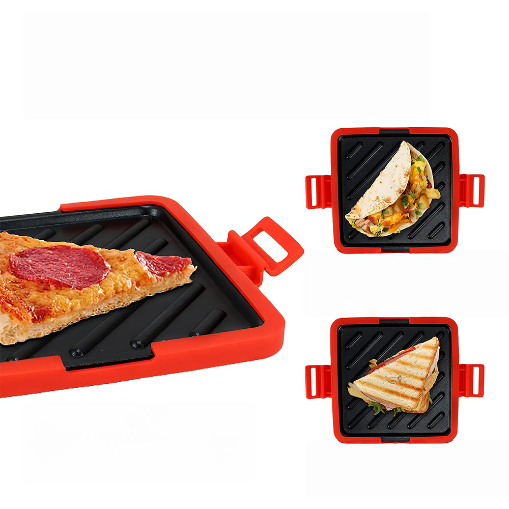 Microwave Toastie Sandwich Maker, Nonstick, Dual-Zone Cooking