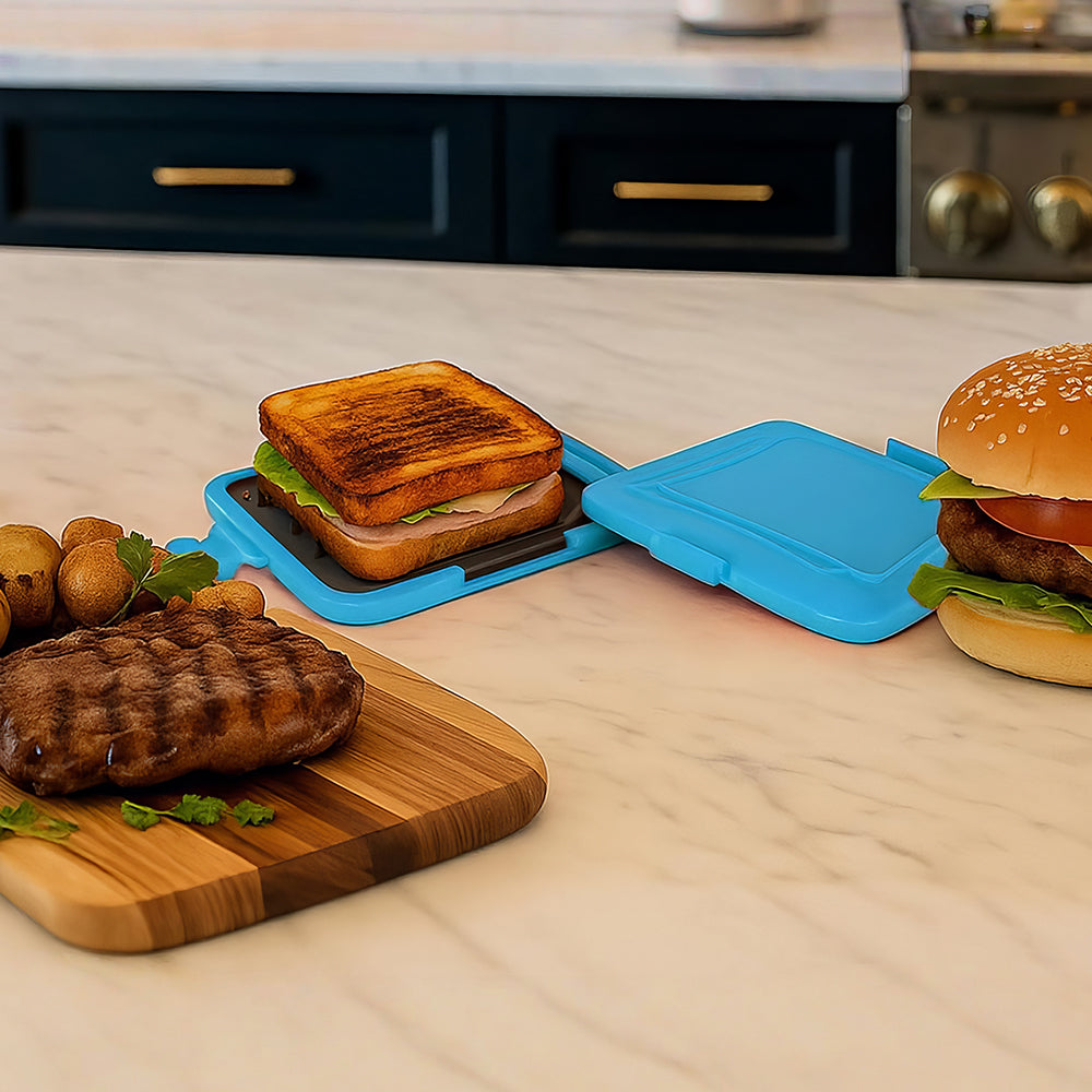 Microwave Sandwich & Panini Maker, Nonstick, Portable, Dishwasher Safe