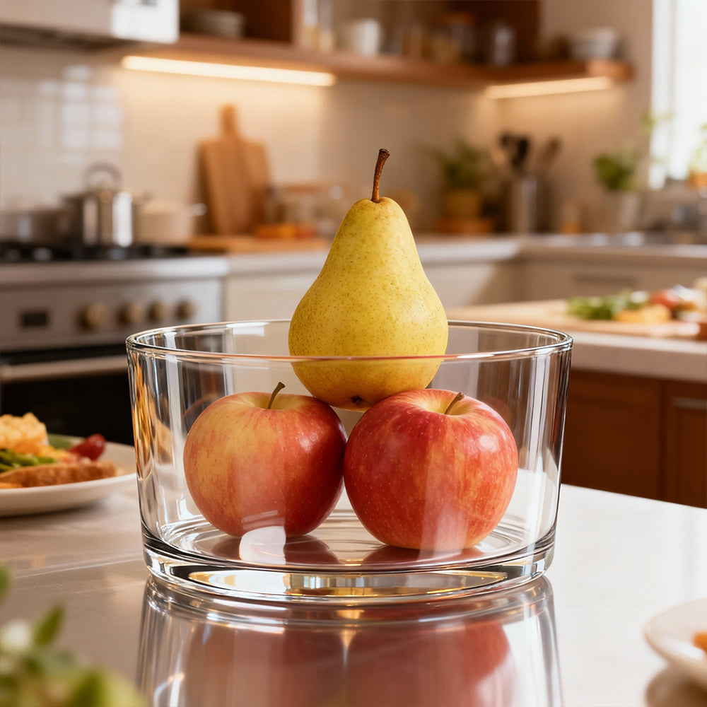 Glass Salad Bowl 118oz Versatile Trifle and Fruit Bowl Elegant and Durable for Serving Salads Desserts