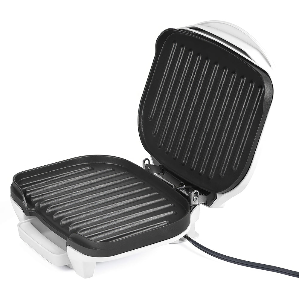 2-Serving Electric Indoor Grill & Panini Press, Non-Stick, 870W – White