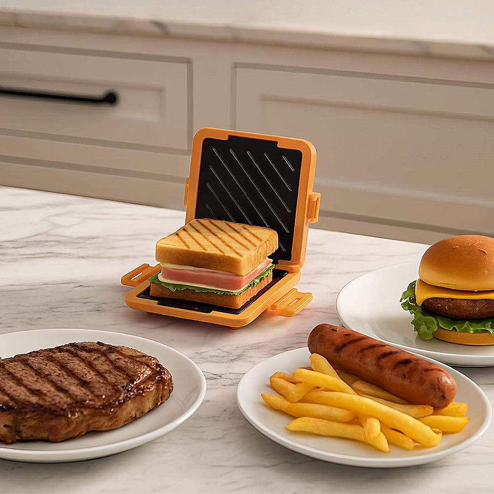 Microwave Sandwich & Panini Maker, Nonstick, Portable, Dishwasher Safe