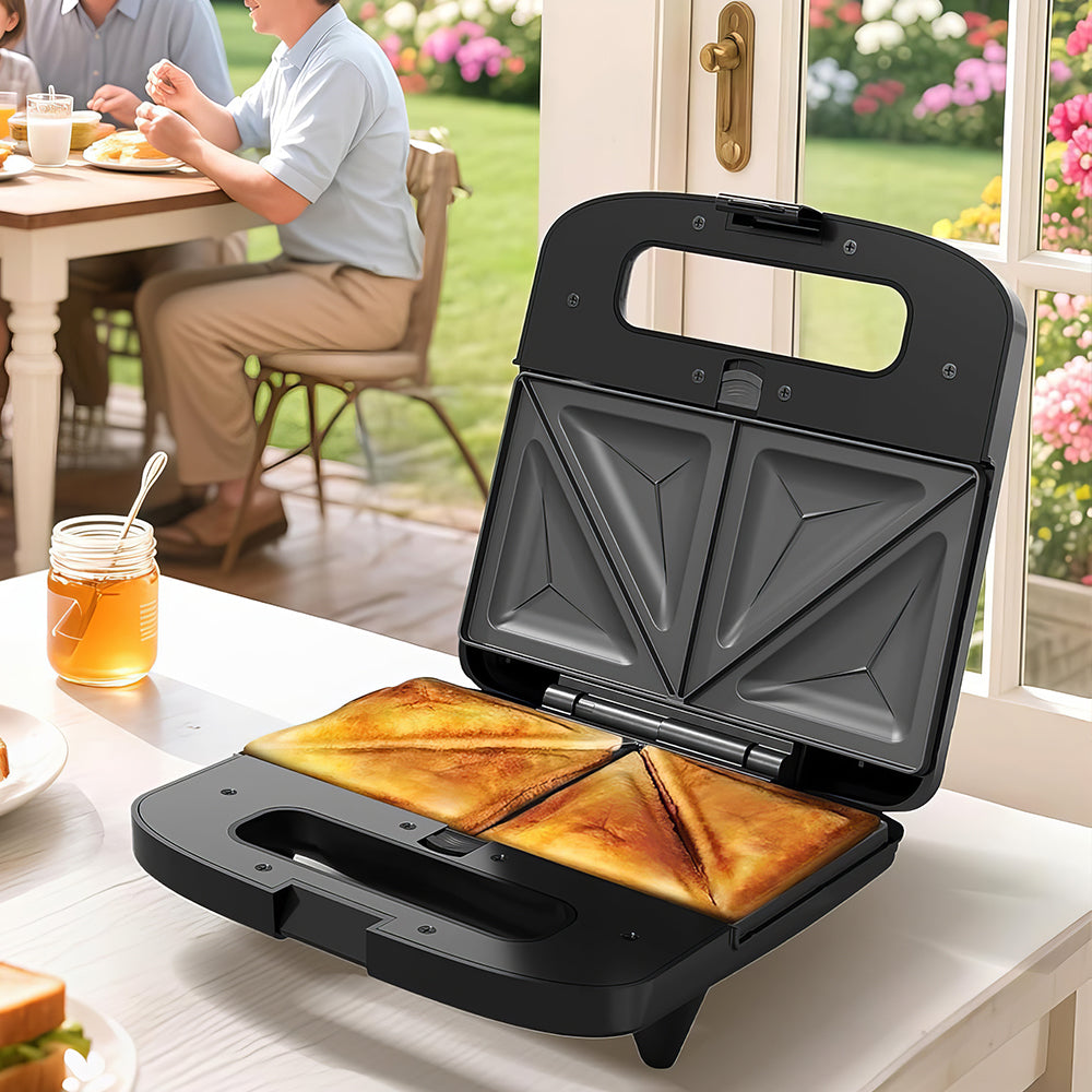 3-in-1 Waffle, Panini & Sandwich Maker, 750W, Nonstick, Cool-Touch